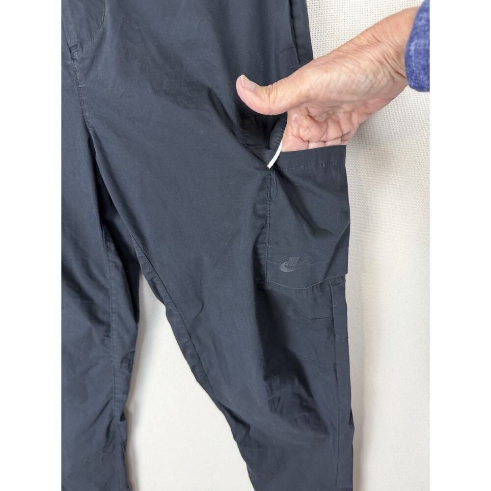 Nike Black Joggers with White Zip Accent - Picture 3 of 15